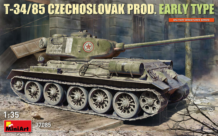 MiniArt 37085 1/35 T-34/85 Czechoslovak prod. Early Type