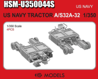 U350044S 1/350 ВМС США A/S32A-32 Палубный   Трактор 4 шт