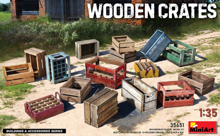 35651 1/35 ящики деревянные 