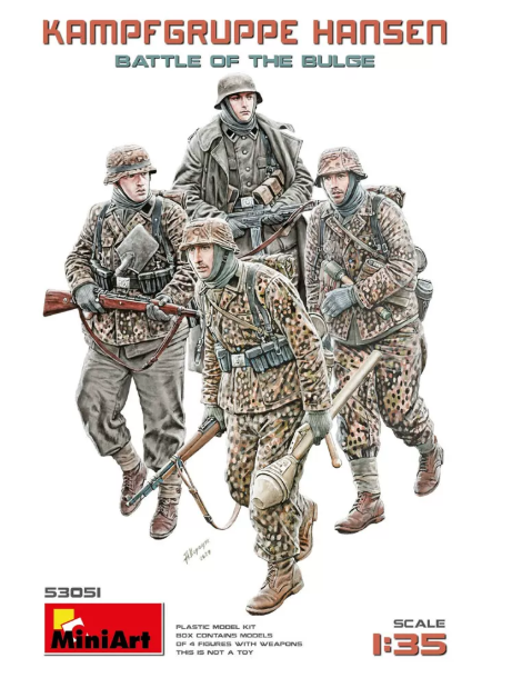 53051 1/35, немецкая боевая группа Hansen, битва в Арденнах.
