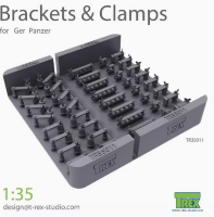 35011 1/35 Brackets & Clamps for German Panzer Set