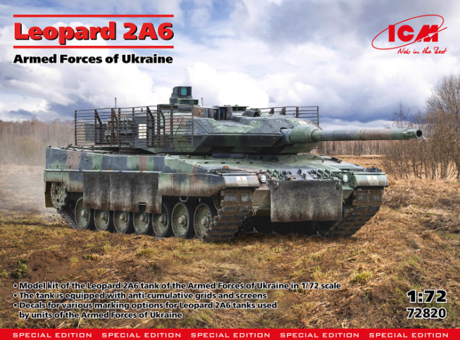  ICM 1/72 украинский танк Leopard 2A6 72820