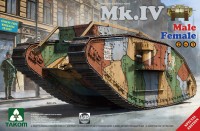 2076 1/35 WW I Heavy Battle Tank Mk.IV 2 in 1