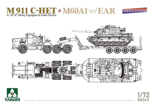 TAKOM 5024X 1/72 M911 C-HET + M60A1