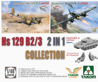 48001W 1/48 Henschel Hs 129 B-2 & B-3 Bigset