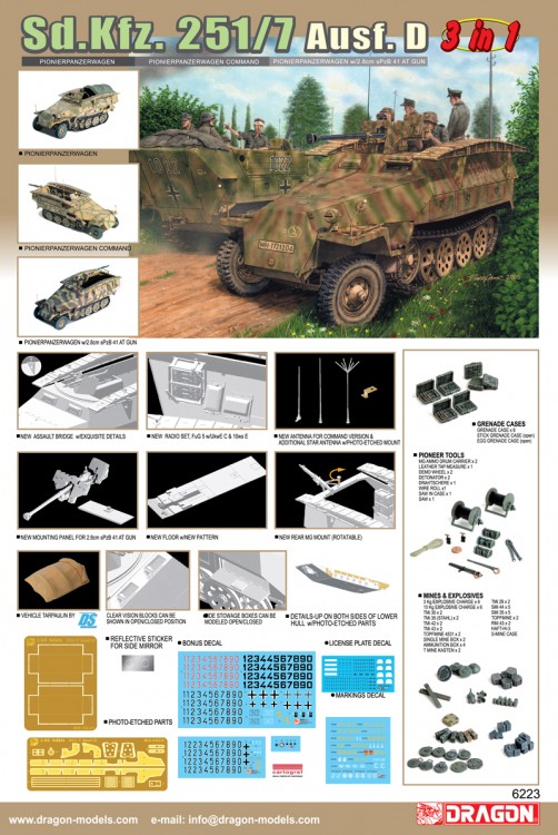 6223 1/35 Sd.Kfz.251/7 Ausf.D Pionierpanzerwagen 