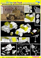 Dragon 6714 1/35 Armored 1/4 Ton 4x4 Truck w/.50-cal Machine Gun