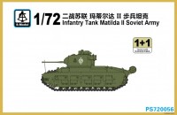 PS720056 1/72 Infantry Tank Matilda II Soviet Army 1+1 Quickbuild