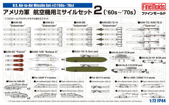 FP44 1/72   набор авиационного вооружения  60-х-70-х годов