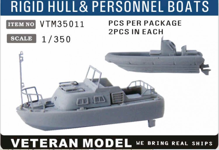 VTM35011 1/350 Modern US Navy Rigid Hull & Personnel Boats