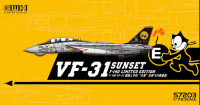 S7203 1/72 F-14D VF-31 SUNSET Limited Edition