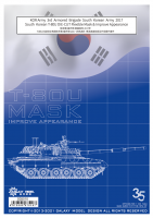 D35010 1/35 Маски на Т-80У  корейской армии 2017  для RPG 35001