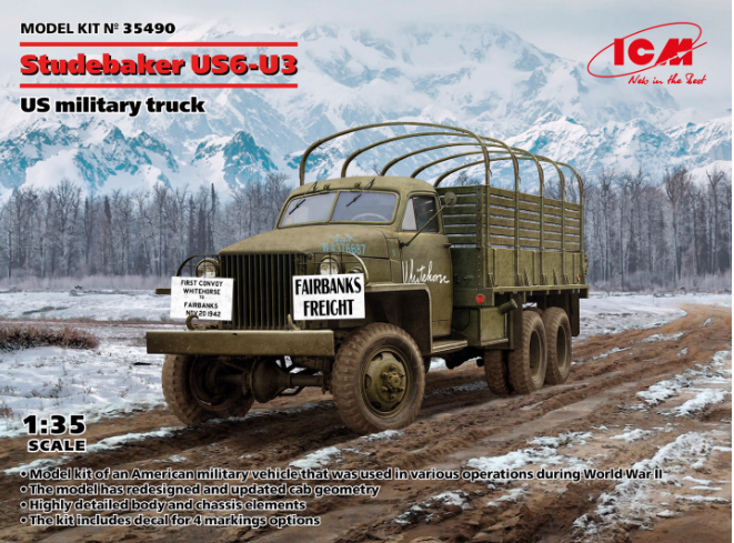 ICM  1/35 Studebaker US6-U3 American Truck 35490