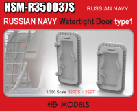 R350037S 1/350 ВМФ России двери 1 Type (64PCS)