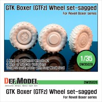 DW35028 GTK Boxer (GTFz) Sagged Wheel set (for Revell 1/35)