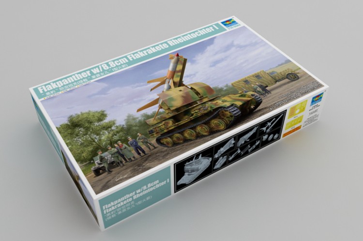 09532 1/35  Flakpanther w/8.8cm Flakrakete Rheintochter I