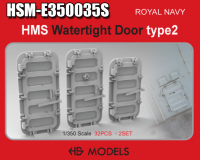 E350035S 1/350 Британский  флот Двери Type 2   (64 шт.)