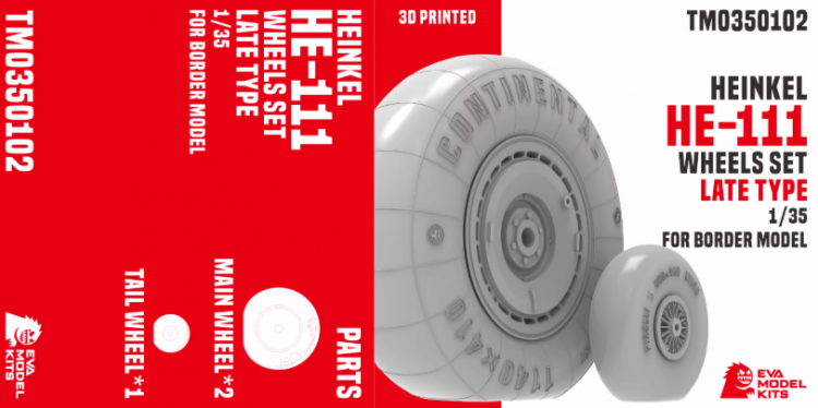 TM0350102 1/35 Шасси (поздняя модель) для Heinkel 111 H-6 ( BF-018 )