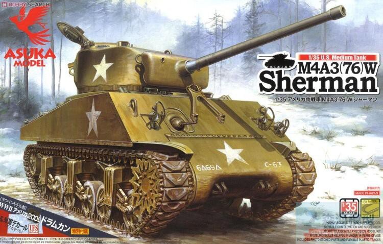 35-019 1/35 Sherman M4A3(76)W 