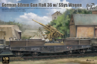 BT-044 1/35 German 88mm Gun Flak 36 w/SSys Wagon