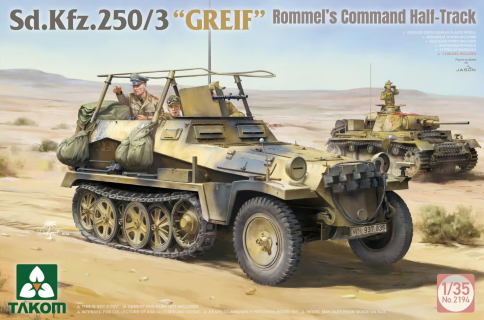 2194 1/35 Sd.Kfz 250/3 «Greif» Rommel Command Half-Track