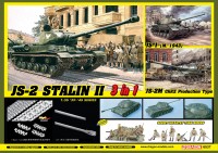 6537 1/35 JS-2 Stalin II + Soviet Infantry Tank Riders (3 in 1)
