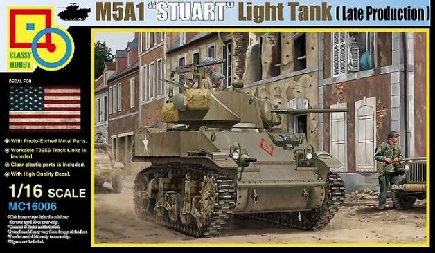 MC16006 1/16 M5A1 Stuart (Late Production)  