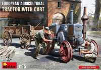 38055 1/35 European Agricultural Tractor with Cart 