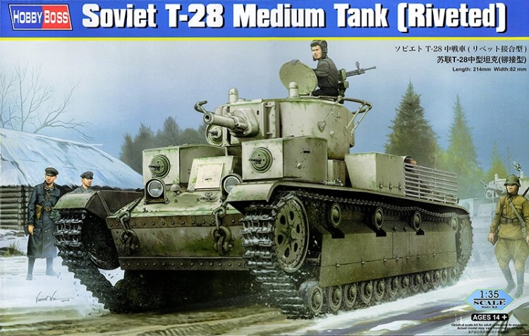 83853 1/35 Советский средний танк Т-28 (клепаная броня)