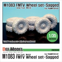 DW35040 US M1083 FMTV Truck Mich.XL Sagged Wheel set (for Trumpeter 1/35)