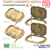 TR305209 1/35 Тигр,  ранняя и средняя  версия ,люк заряжающего  литьё и сварка
