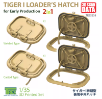 TR305208 08 1/35 танк «Тигр» ранняя модель, люка заряжающего, литьё и сварка,