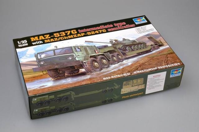 00211 1/35 MAZ-537G intermediate type with MAZ/ChMZASP 5247G semi-trailer