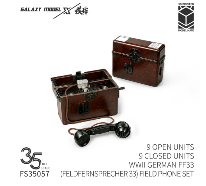 FS35057 1/35 Немецкий полевой телефон FF33 времен Второй мировой войны (18 шт)