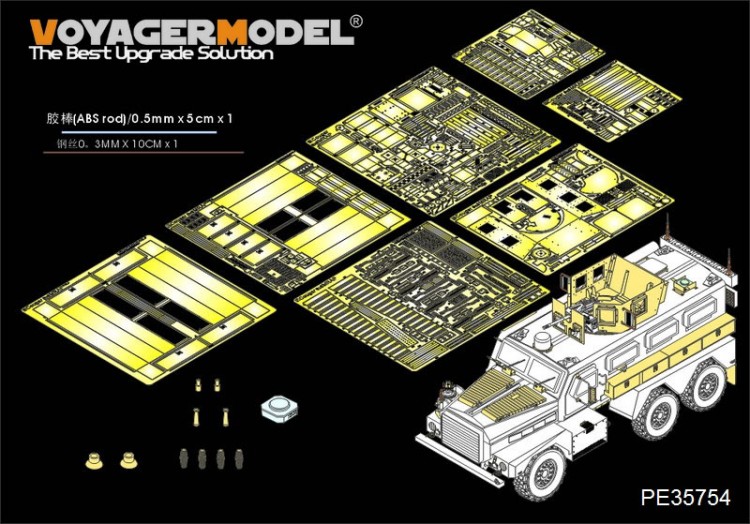 PE35754 Modern US COUGAR 6X6 MRAP (For MENG SS-005)