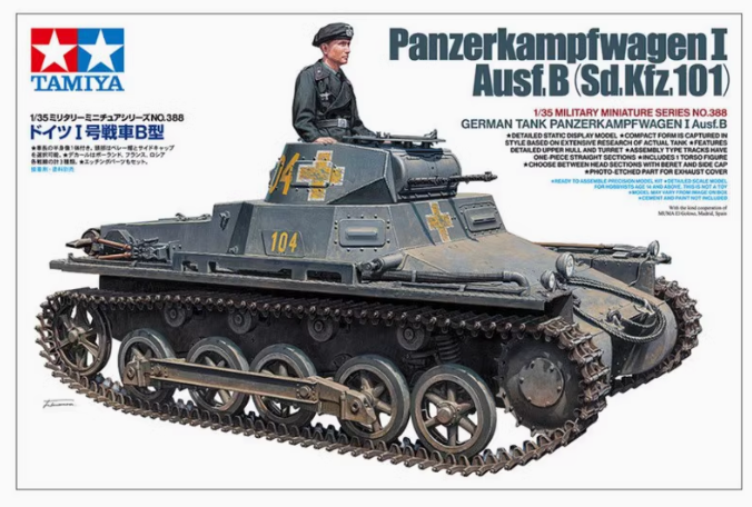 Tamiya 35388 1/35 German Tank Panzerkampfwagen I Ausf.B