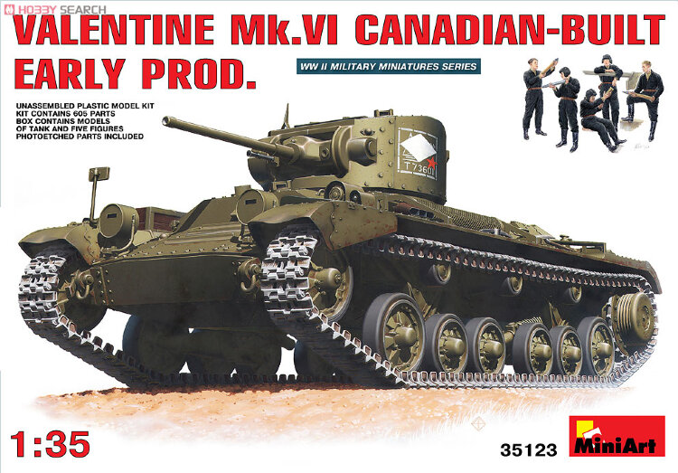 MINIART 35123 1/35 Советский пехотный танк Valentine Mk.VI