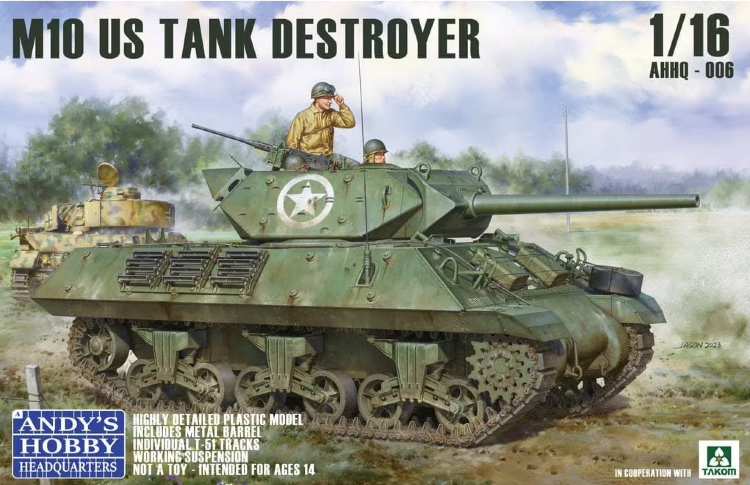 AHHQ  006 1/16 U.S. M10 Tank Destroyer "Wolverine"