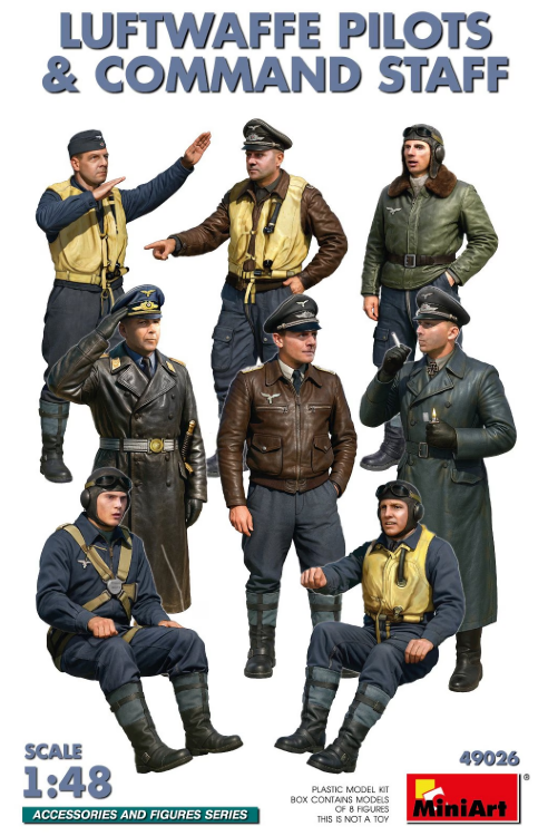 MiniArt 49026 1/48 Luftwaffe Pilots & Сommand Staff