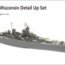 VF350012  1/350 USS Wisconsin BB-64 Detail Up Set for Blue Ridge Models