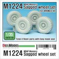 DW35106 M1224 MRAP M-pro Sagged Wheel set (for Bronco 1/35)