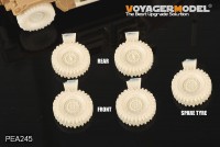 PEA245 1/35 Modern HUMVEE/DUMVEE family Super Swaper wheels w/spare wheel (GP)
