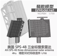  P084 1/700 US SPS48 Radar Set 2 Models 4Pcs