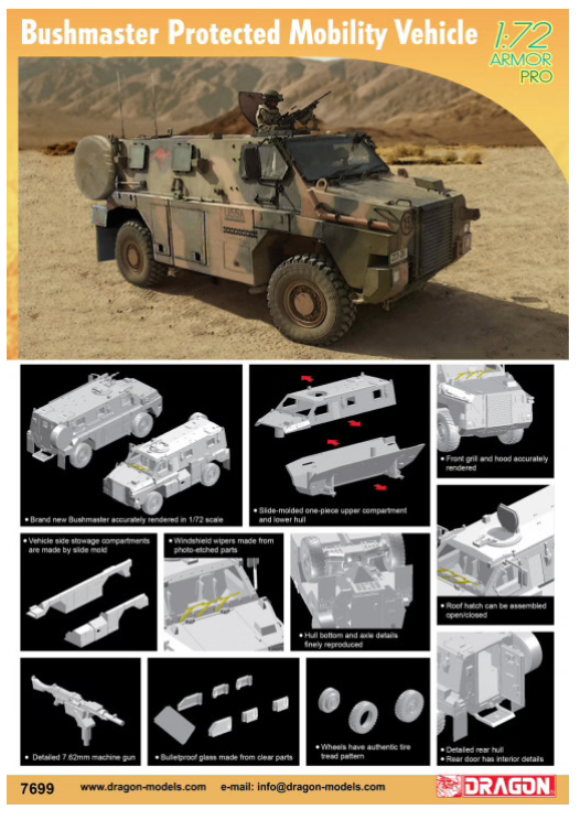 7699 1/72 Bushmaster Protected Mobility Vehicle
