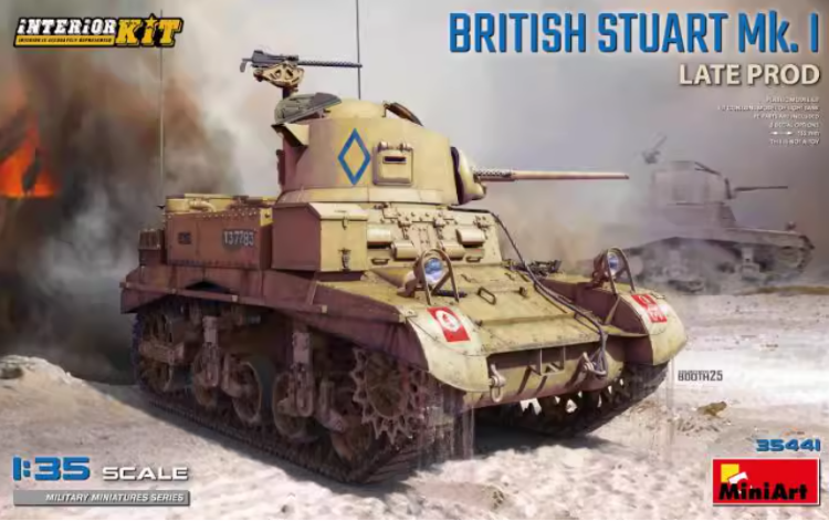 MiniArt 35441 1/35 British Stuart Mk.I. Late Model, версия с полным интерьером 