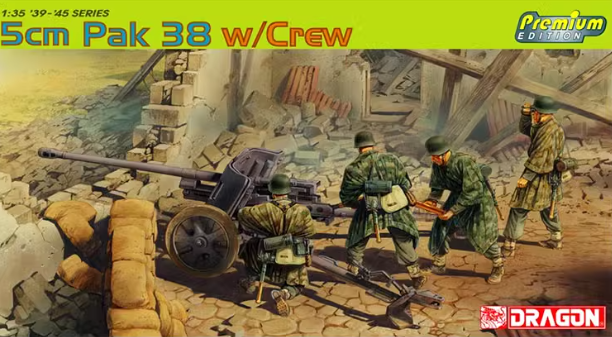 6444 1/35 5cm PAK 38 w/crew