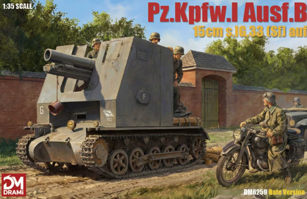DRAMI DM6259 1/35 Немецкая самоходная артиллерийская установка Panzer I Ausf. B