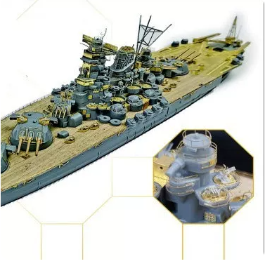 S700011 1/700 Травление + стволы для  Tamiya IJN Yamato (31113)