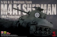 Asuka 35-010 1/35 U.S. Medium Tank M4A1 Sherman Mid Prod.