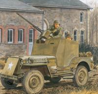 DM6714 1/35 Armored 1/4 ton 4x4 Truck w/.50-cal